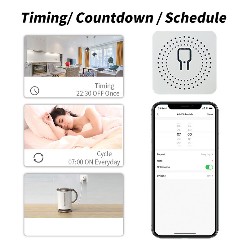 DIY Homekit Smart Switch MINI Smart Home Modifier Tuya Zigbee Αναμεταχειριστική μονάδα υποστήριξης τηλεχειριστή και φωνητικού ελέγχου εύκολη εγκατάσταση