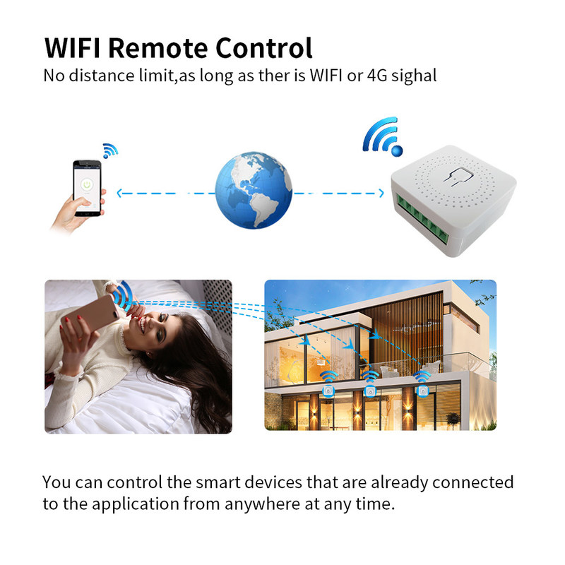 APP ζωής ενότητας διακοπτών διακοπτών Tuya 16A 10A Wifi έξυπνο έξυπνο χρονόμετρο ηλεκτρονόμων φωνής διακοπτών τηλεχειρισμού