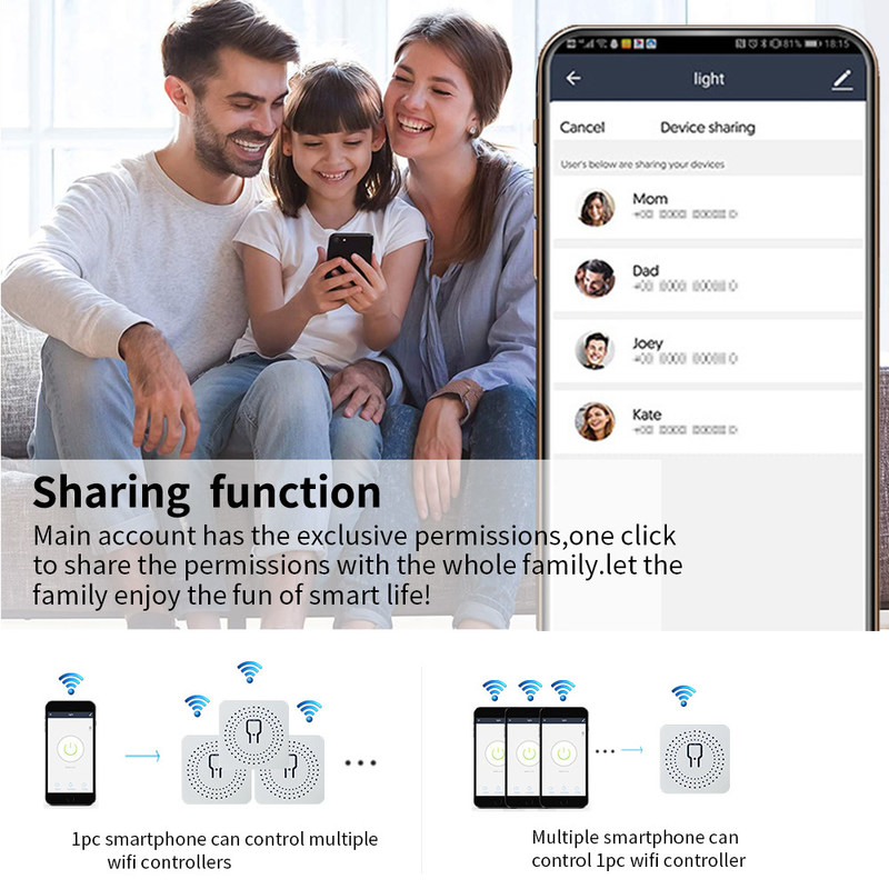 Tuya Alexa Χρονοδιακόπτης Smart Switch 10A Αναμεταχειριστική μονάδα Εργασία Απομακρυσμένο Smart Switch υποστήριξη Google Alexa φωνητικό έλεγχο εύκολη εγκατάσταση