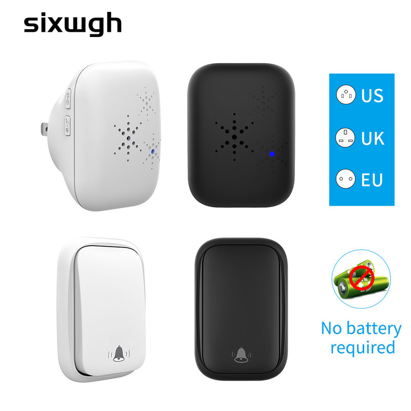 Ασύρματη ΕΕ UK Doorbell ΗΠΑ δαχτυλιδιών κλήσης υπαίθρια καμία καλωδίωση μόνη - τροφοδοτημένο αδιάβροχο Doorbell 300M