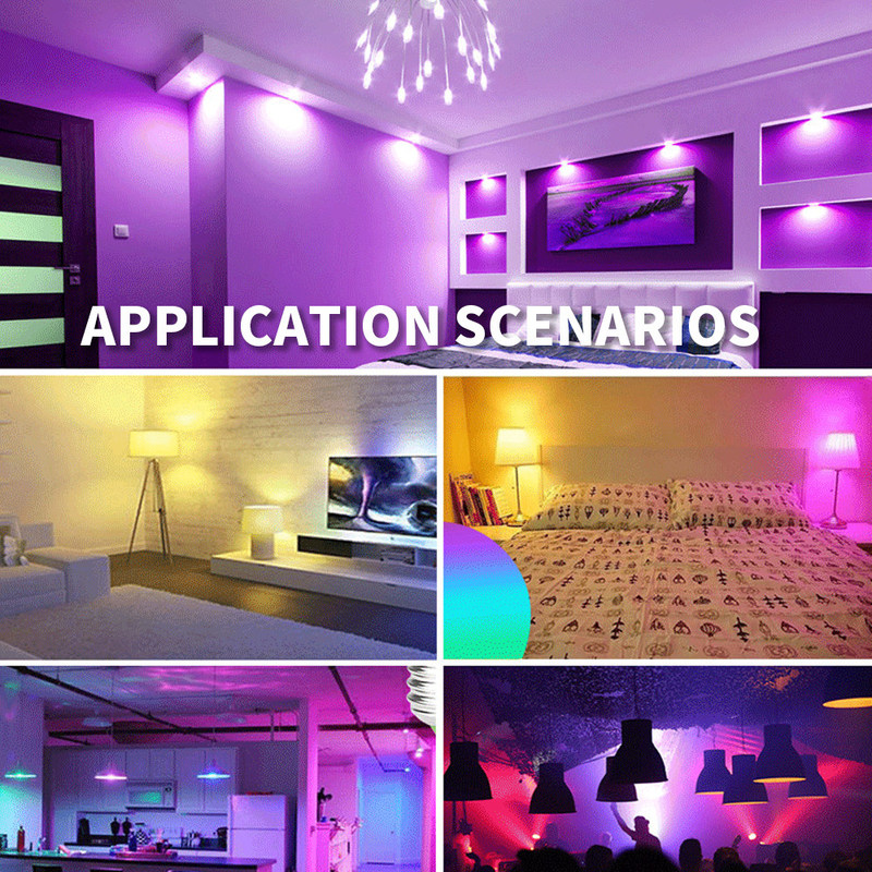 Δορυφόροι LED RGB με δυνατότητα τηλεχειρισμού AC 100-240V