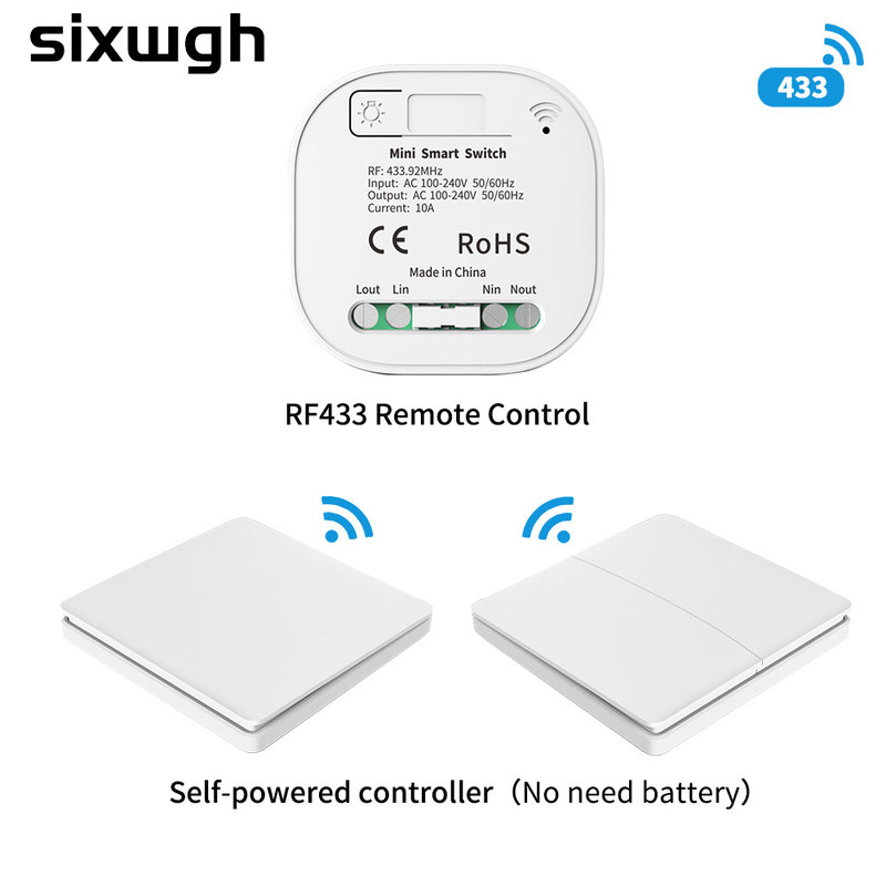 ο έξυπνος διακόπτης 2a 250v Whz01 Zigbee στρογγύλεψε τον πιό αμυδρό διακόπτη διακοπτών Rf433 Homekit γωνιών