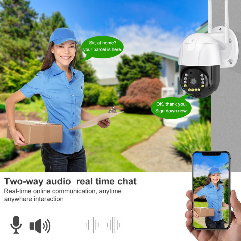 WIFI έκδοση AC Adapter Powered Smart Monitor Camera με νυχτερινή όραση και διπλή οπτική έξυπνη κάμερα