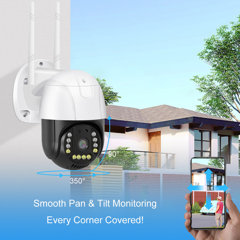 WIFI έκδοση AC Adapter Powered Smart Monitor Camera με νυχτερινή όραση και διπλή οπτική έξυπνη κάμερα