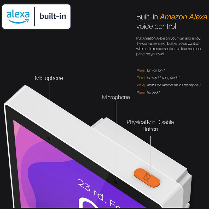 SIXWGH 5 ιντσών έξυπνο πίνακα ελέγχου Alexa Ενσωματωμένη οθόνη αφής Ανερόστερη κάμερα 7MP Zigbee Gateway Edge Υπολογιστική έξυπνο σπίτι