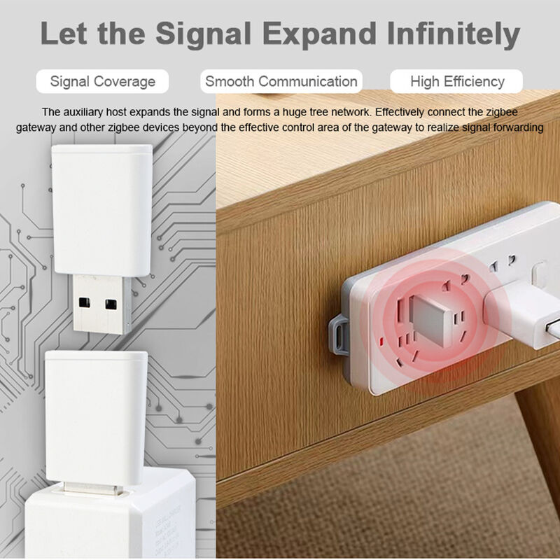 SIXWGH Tuya Zigbee 3.0 USB Επαναλήπτης / Ενισχυτής Σήματος Plug Play Επεκτατής Εμβέλειας Έξυπνο Σπίτι 30μ Κάλυψη Λειτουργεί με Alexa/Google App