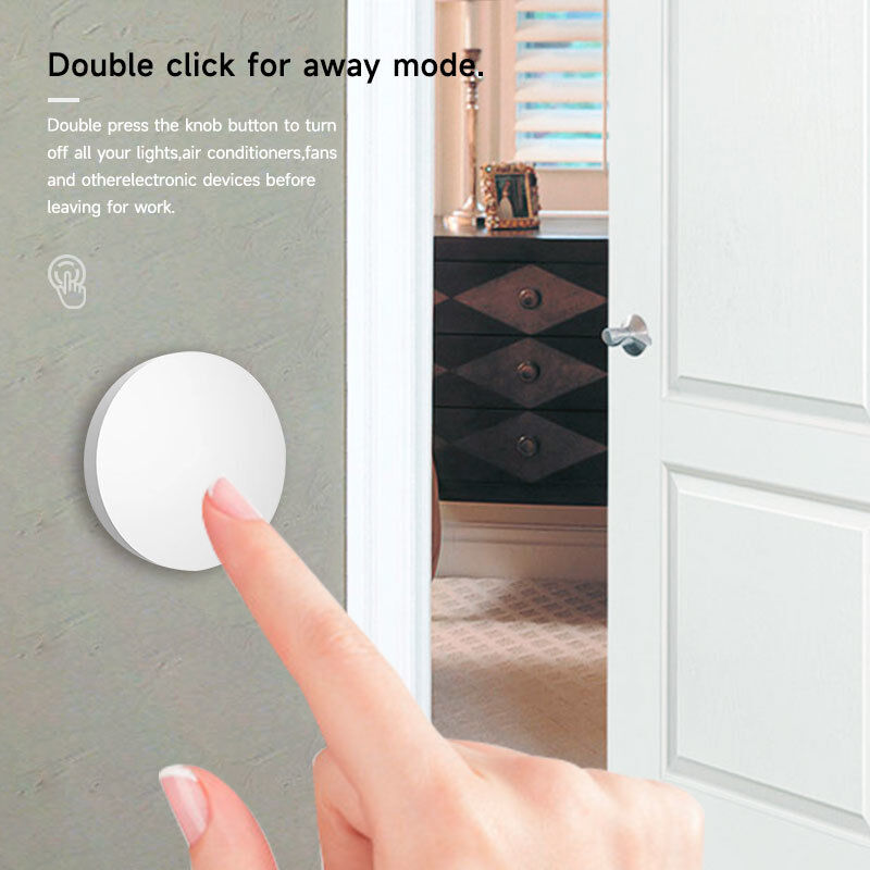 SIXWGH Tuya ZigBee Smart Button Switch Ασύρματο τηλεχειριστήριο ενός κλειδιού Πολλαπλής σκηνής Διαχειριστής συμβατό με το Android Smart Home