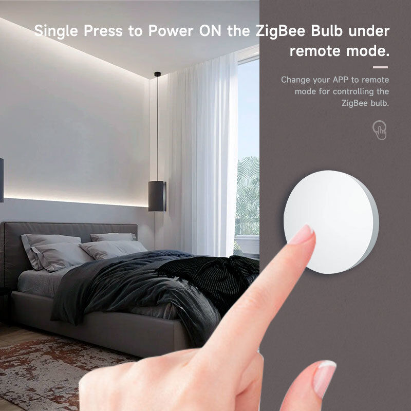 SIXWGH Tuya ZigBee Smart Button Switch Ασύρματο τηλεχειριστήριο ενός κλειδιού Πολλαπλής σκηνής Διαχειριστής συμβατό με το Android Smart Home