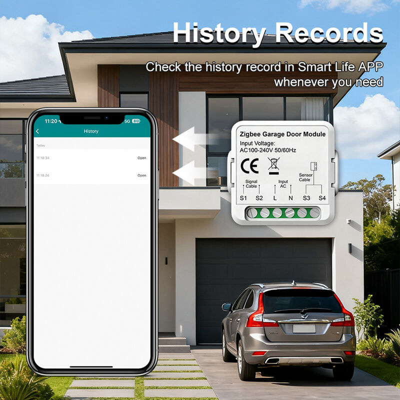 SIXWGH WiFi Zigbee Ανοίκτης πόρτας γκαράζ έξυπνη μονάδα διακόπτη Tuya έξυπνη εφαρμογή ζωής συμβατό τηλεχειριστήριο χρονοδιακόπτης πρόγραμμα λειτουργεί