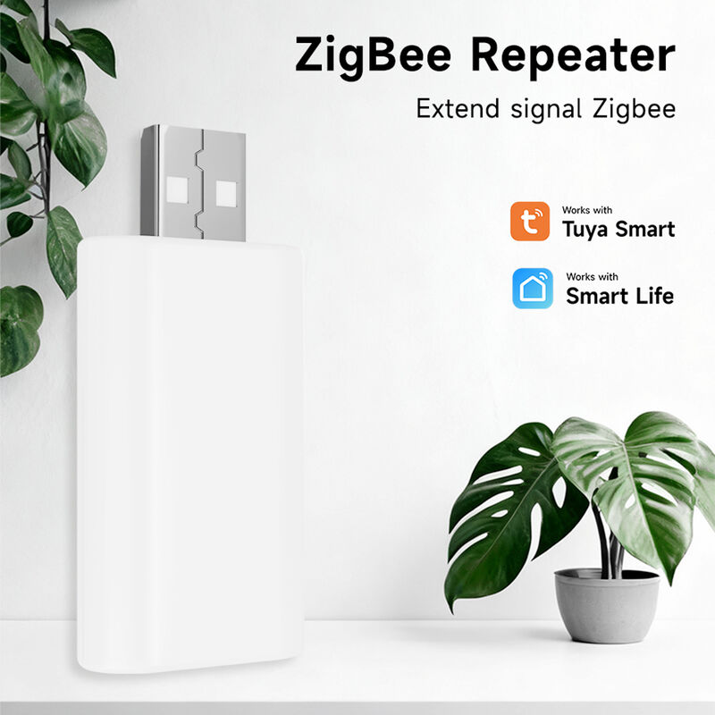 SIXWGH Zigbee Signal Repeater Extender Booster Tuya Smart Gateway USB Plug & Play Επεκτείνει Εμβέλεια 20-30m Δίκτυο Mesh Μεγάλης Οικίας