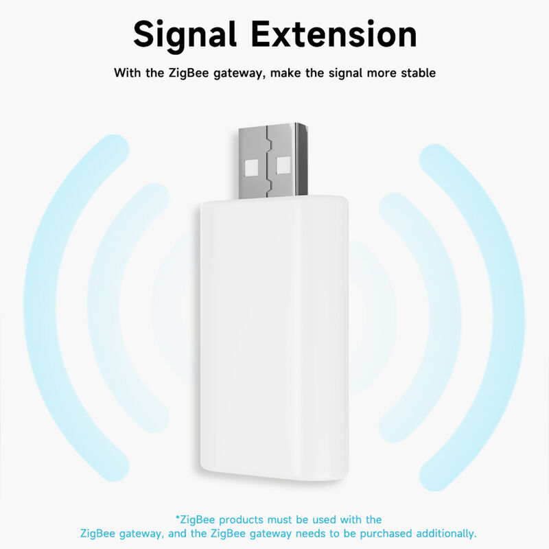 SIXWGH Zigbee Signal Repeater Extender Booster Tuya Smart Gateway USB Plug & Play Επεκτείνει Εμβέλεια 20-30m Δίκτυο Mesh Μεγάλης Οικίας
