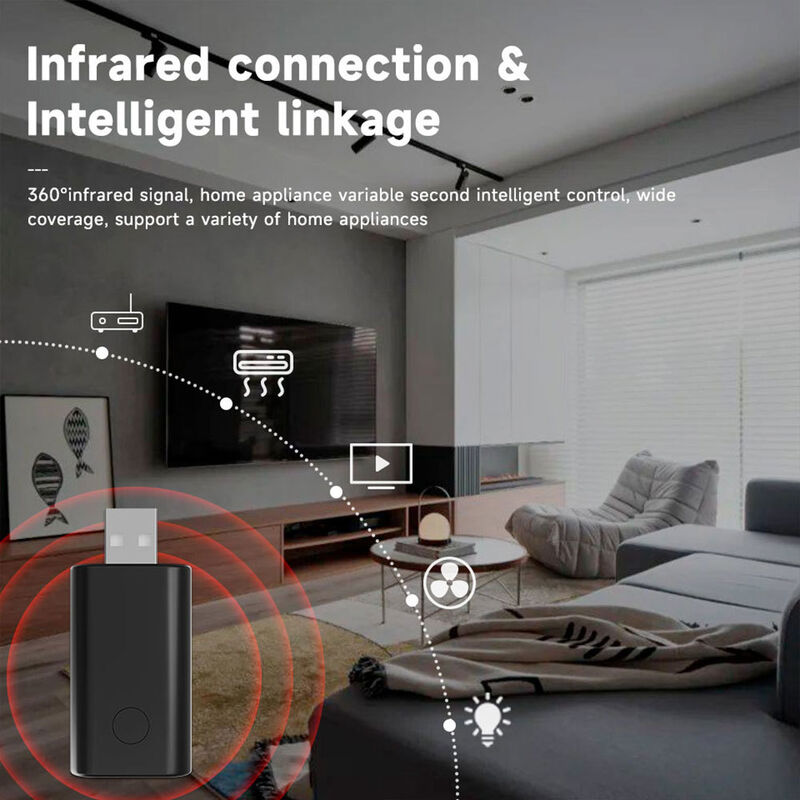 SIXWGH Universal IR WiFi Remote Control με έλεγχο εφαρμογής Alexa/Google Home Tuya OS Περιστρεφόμενος Σχεδιασμός για Ξενοδοχείο RV Smart Home Hub