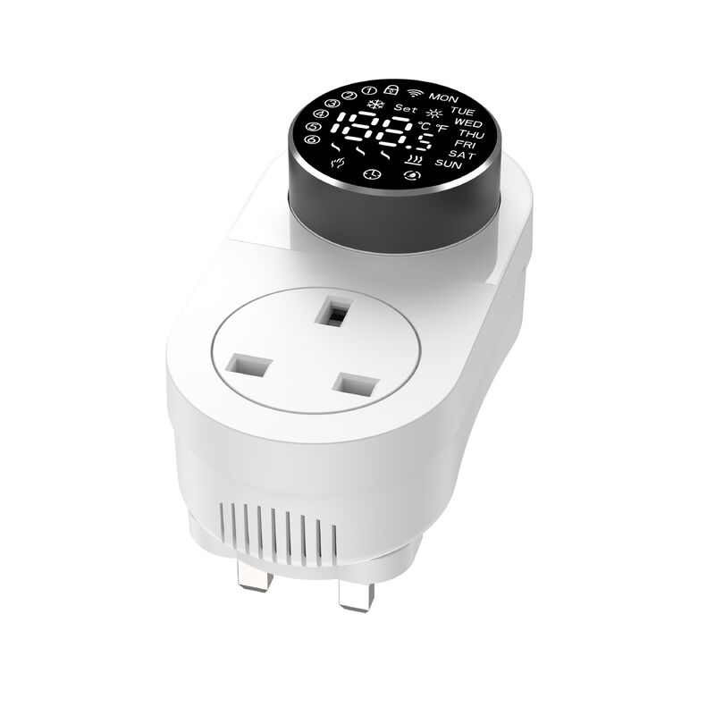 SIXWGH Έξυπνο Wi-Fi για Θερμοστάτη Plug-in 16A Οθόνη LED Τηλεχειριστήριο μέσω Εφαρμογής/Φωνής Θέρμανση Ψύξη Αισθητήρας NTC Ενυδρείο Σπιτιού
