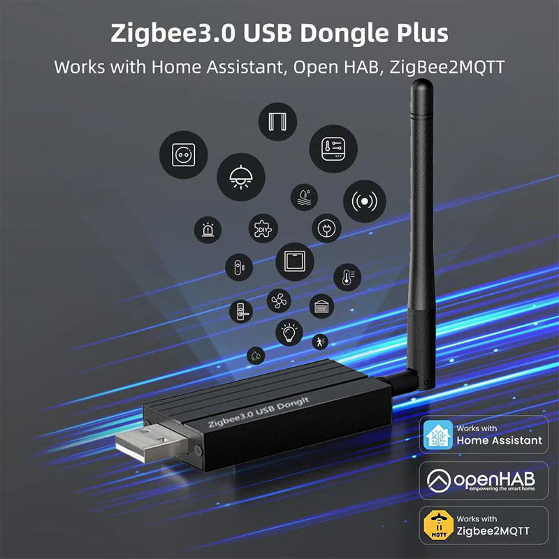 SIXWGH Zigbee 3.0 USB Dongle Plus Universal Wireless Smart Home Gateway με +20dBm κέρδος για τον βοηθό στο σπίτι Zigbee2MQTT, OpenHAB