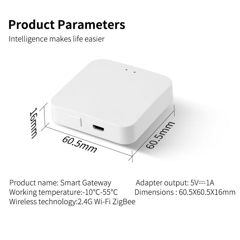 SIXWGH Smart Zigbee Πολυλειτουργική Πύλη Οικιακής Αυτοματοποίησης Mini Hub για Wi-Fi & Blue Tooth Protocol Κέντρο φωνητικού ελέγχου Ασφαλής τηλεχειριστήρας