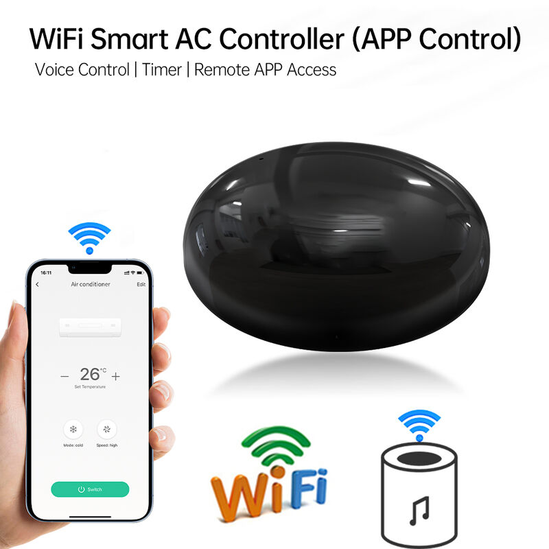 SIXWGH Smart Home WiFi φωνητικό έλεγχο κλιματιστικό Alexa Google Home TuyaApp συμβατότητα Παγκόσμιο υπέρυθροType-C Powered IR