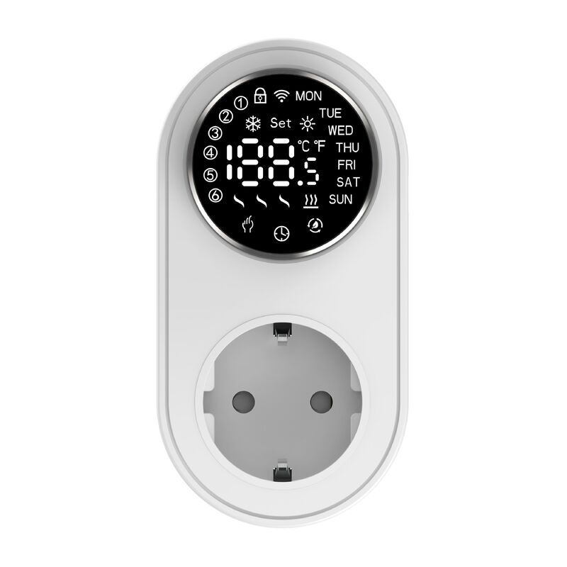 Έξυπνος διπλός τρόπος 16A 100-240V ελεγκτής θερμοκρασίας Alexa/WiFi συνδεσιμότητα LED Knob Temp συναγερμός για την πρίζα της πρίζας