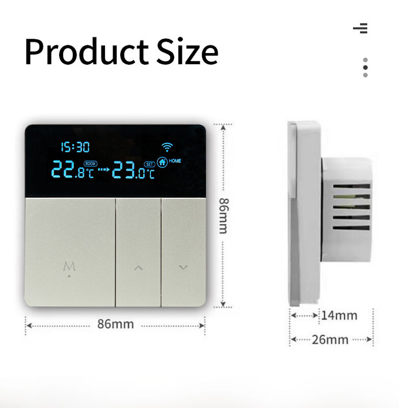 SIXWGH Smart WiFi Θερμοστάτη Tuya Εφαρμογή φωνητικού ελέγχου 16A φορτίο LCD Προγραμματισμός θερμοκρασίας για ξενοδοχεία ηλεκτρικού δαπέδου