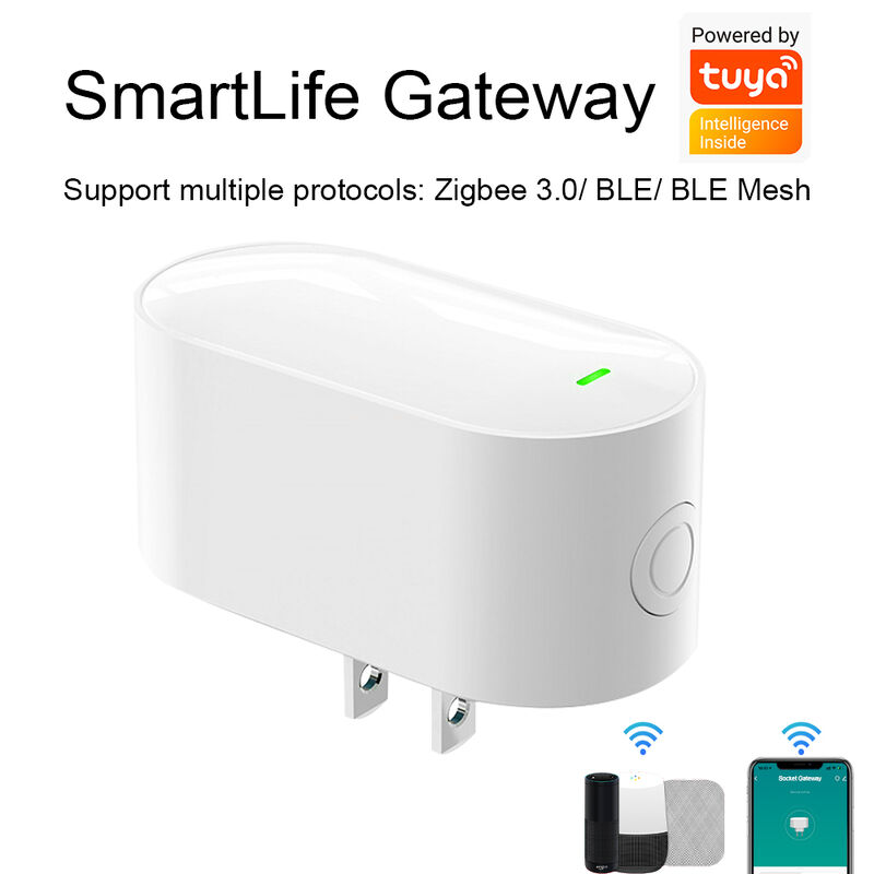 SIXWGH Smart Life Tuyz Zigbee για Bluetooth Gateway Hub 3-in-1 Πολυπρωτόκολλο φορτιστή USB Alexa/Google Home
