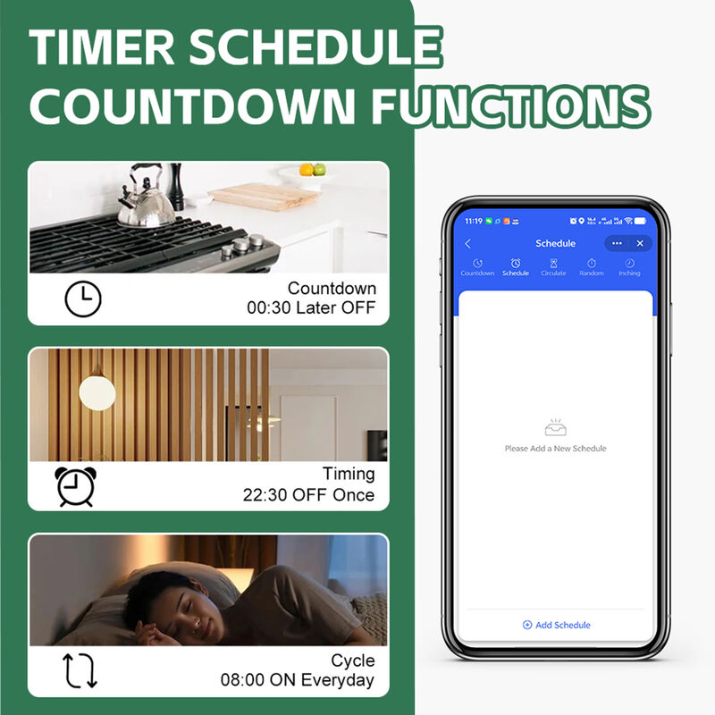 Tuya 4 Gang WiFi Smart Relay Switch Module 16A, Hidden In-wall Smart Switch, Voice & APP Remote Control