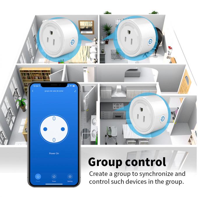 Έξυπνη υποδοχή Zigbee εγχώριας αυτοματοποίησης υποδοχών τοίχων Wifi αμερικανικών βουλωμάτων ασύρματη υπαίθρια 3