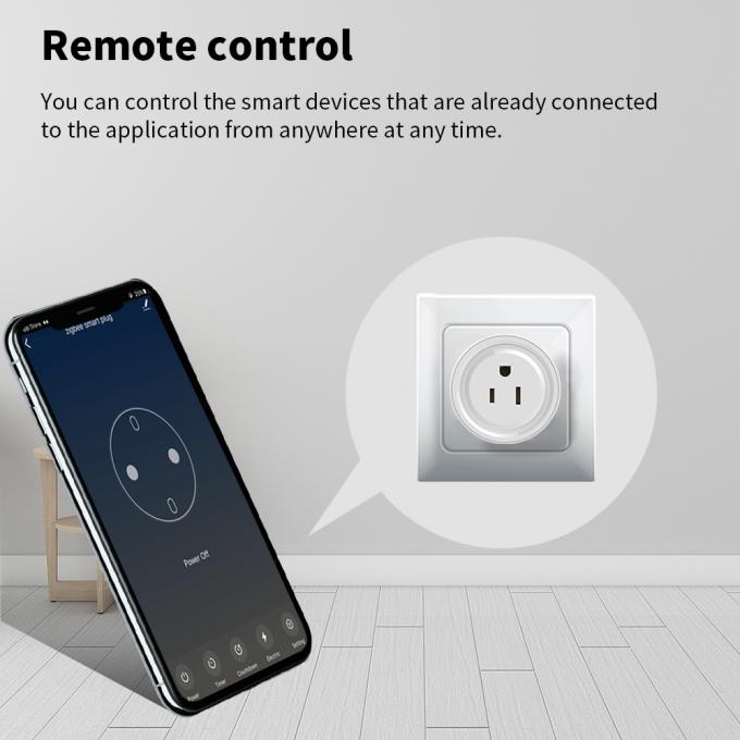 Έξυπνη υποδοχή Zigbee εγχώριας αυτοματοποίησης υποδοχών τοίχων Wifi αμερικανικών βουλωμάτων ασύρματη υπαίθρια 2