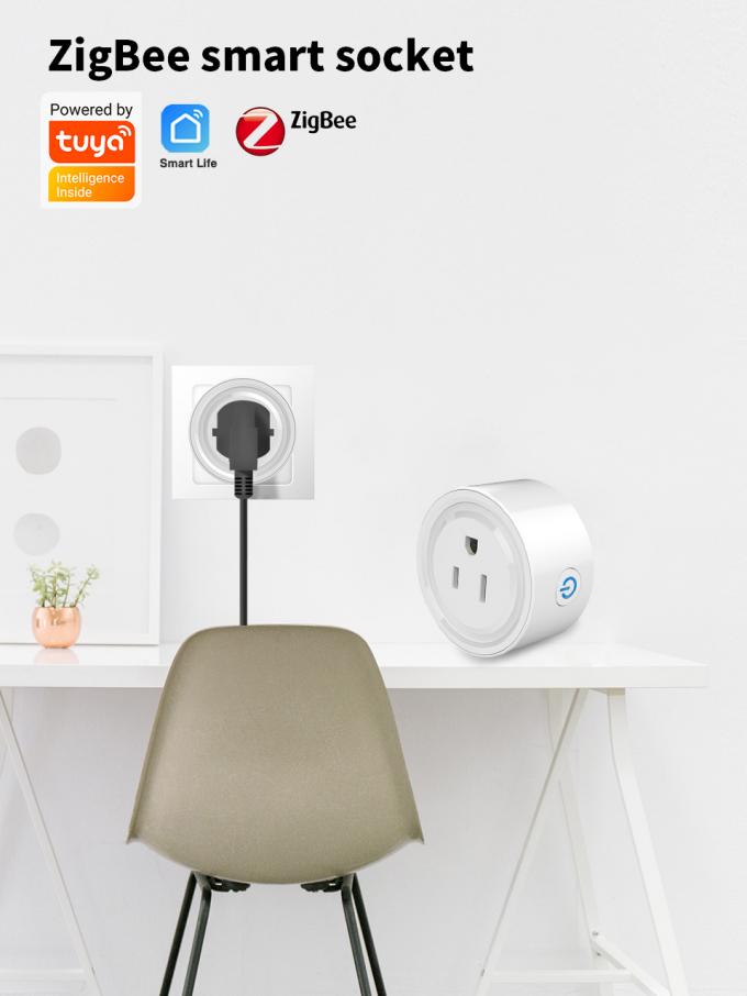 Έξυπνη υποδοχή Zigbee εγχώριας αυτοματοποίησης υποδοχών τοίχων Wifi αμερικανικών βουλωμάτων ασύρματη υπαίθρια 7