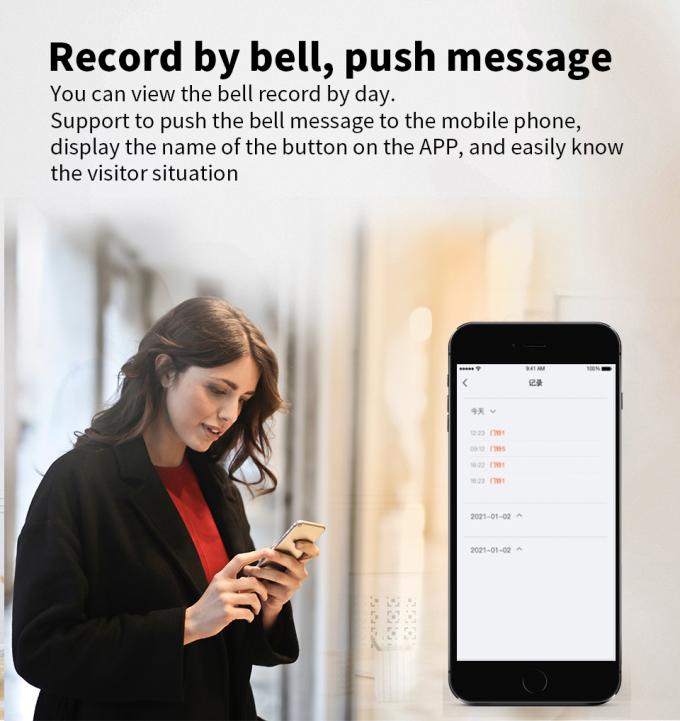 IP44 Tuya έξυπνο Doorbell της ΕΕ ΗΠΑ UK κουδούνι πορτών βουλωμάτων αδιάβροχο 3