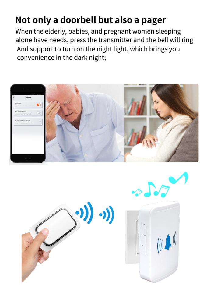 IP44 Tuya έξυπνο Doorbell της ΕΕ ΗΠΑ UK κουδούνι πορτών βουλωμάτων αδιάβροχο 6